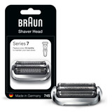 Braun Electric Shaver Head Replacement Part 74s Silver, Compatible with Series 7 Electric Razors for Men