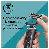 Braun Electric Shaver Head Replacement Part 74s Silver, Compatible with Series 7 Electric Razors for Men