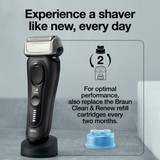 Braun Electric Shaver Head Replacement Part 83m Silver, Compatible with Series 8 Electric Razors for Men
