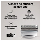Braun Electric Shaver Head Replacement Part 70s Silver, Compatible with Legacy Series 7 Electric Razors for Men