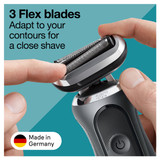 Braun Electric Shaver Head Replacement Part 74s Silver, Compatible with Series 7 Electric Razors for Men