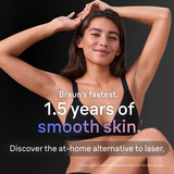 Braun Skin i·expert Smart IPL: At Home Alternative to Laser Hair Removal with 3 Caps and Leather Pouch, PL7243