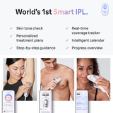 Braun Skin i·expert Smart IPL: At Home Alternative to Laser Hair Removal with 3 Caps and Leather Pouch, PL7243